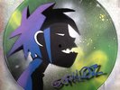 GORILLAZ logo design. Stencil artwork on vinyls. Made in Australia