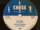 78rpm Willie Mabon Chess Record #1538,I'm Mad & Night Latch, E+