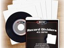 1 Pack of 25 BCW White 45 rpm Record Dividers Tabbed for storage boxes