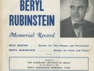 Beryl Rubinstein Arthur Loesser Cloyd Duff Maurice Sharp Live VERY RARE VG+ LP