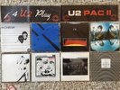 4 U2 Play & U2 PAC II (8 Vinyl U2 Singles) RARE