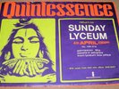 QUINTESSENCE STUNNING CONCERT POSTER SUNDAY 4th APRIL 1971 LYCEUM THEATRE LONDON