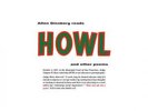 ALLEN GINSBERG Reads Howl And Other Poems LP VINYL European Modern Silence 140