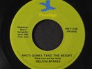 MELVIN SPARKS: Who's Gonna Take The Weight / Alone Together 45 (plays clean, fu
