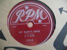 BB KING MY BABY'S GONE GREAT BLUES 78 ON SCRIPT RPM 318