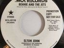 ELTON JOHN BENNIE AND THE JETS, MONO/STEREO PROMO (7