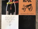 AC/DC - Back Black Powerage Flick Switch For Those About To Rock - Embossed LOT