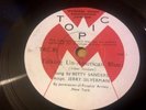 BETTY SANDERS - Talkin Un-American Blues 78 RPM TOPIC FOLK THE WEAVERS