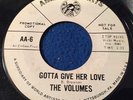 THE VOLUMES 45 northern soul GOTTA GIVE HER LOVE on AMERICAN ARTS 6 nm wlp