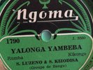 LUZENO & KIZODISA NGOMA 1790 AFRICA 78 RPM E- AFRICAN CONGO GUITAR