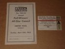 NME Poll Winners 1961/62 Wembley Programme(Billy Fury/Shane Fenton) + Ticket