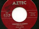 Rare Country Christmas 45 - Randy Atcher - Christmas Is Coming - Aztec #246