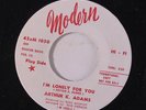 ARTHUR K. ADAMS: I'm Lonely For You / Let Your Hair Down 45 (dj) Soul