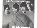 John's Children DESDEMONA Picture Sleeve RARE 7