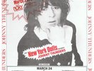 Johnny Thunders Roxy Theatre Los Angeles 24/3/85 Concert Flyer New York Dolls