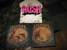 RUSH 1974 s/t 1st same Original EX LP & CARESS OF STEEL 1975 NM LP 80s issue