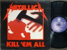 METALLICA - Kill 'Em All (Korea Vinyl) EX, 1990, w/Insert