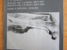 JOSHUA EPSTEIN - J.S. BACH SONATA N°2 & PARTITA N°2 CHACONNE - SOLO VIOLIN LP