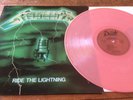 METALLICA RIDE THE LIGHTNING PINK VINYL RECORD 12