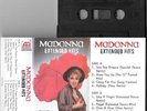 MADONNA CASSETTE TAPE EXTENDED HITS MADE IN SINGAPORE ANGEL LIKE A VIRGIN