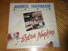 JAMES HARMAN BAND / EXTRA NAPKINS   1988 Rivera Album w Napkin   NEAR MINT