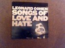 LEONARD COHEN Songs of Love and Hate VINYL LP 1971 CBS Issue