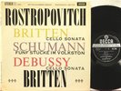 SXL 2298 ED1 Rostropovich, Britten & Debussy cello sonatas, Schumann, 5 Pieces