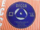 THE KEYNOTES: A DIME AND A DOLLAR 1954 THICK TRI GOLD DECCA 45 RPM EX+