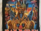 IRON MAIDEN 1986 TOUR MUSIC MATERIAL POSTER STRANGER IN A STRANGE LAND ,ORIGINAL