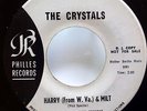 the CRYSTALS 45 Harry / Little Boy PHILLES Promo Girl Group SOUL pop  Ws534