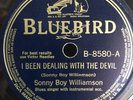 SONNY BOY WILLIAMSON BLUEBIRD 8580 BLUES 78 RPM E-/V