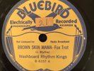 Bluebird 6157 CASEY BILL wWashboard Rhythm Kings BROWN SKIN MAMA 78rpm E+/E 35'