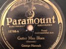 Paramount 12788 George Hannah WOBBLIN' IN THE MUD/Guitar Man 78rpm 1929  E-