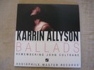 KARRIN ALLYSON BALLADS Remembering Coltrane Lim Ed 2LP Audiophile BLUE VINYL NM