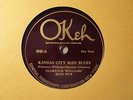 CLARENCE WILLIAMS w/ SIDNEY BECHET - Okeh JAZZ 78 #4925 - Kansas City Man Blues