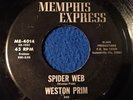 Weston Prim & Blacklash 45 SPIDER WEB / SIMMERIN Memphis Express FLORIDA FUNK