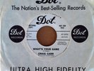 NORTHERN SOUL - CRAIG CARR - WHAT'S YOUR GAME - DOT 45 - WHITE LABEL PROMO