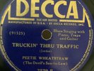 BLUES PEETIE WHEATSTRAW Dec 7529 Trucking Thru Traffic /Sugar Mama E