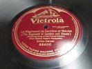 ENRICO CARUSO VICTOR 78 RPM RECORD 88600 LE REGIMENT DE SAMBRE ET MEUSE