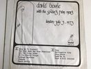 David Bowie With The Spiders From Mars Live In London July 3, 1873 LP  bootleg