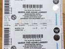 Queen Adam Lambert Tickets x 2 Seated Saturday 9th December Manchester Arena