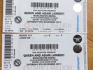 Queen Adam Lambert Tickets x 2 Seated Saturday 9th December Manchester Arena