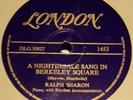 London 1453 Ralph Sharon A Nightingale Sang In Berkeley Square / Foggy Day 78RPM