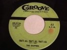 The Dappers Unwanted Love That's All Groove Records 45 Soul Rare Doo Wop