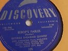 George Shearing - 78rpm single 10-inch – Discovery #D-105 BeBops' Fables