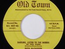 Doo Wop R&B RUTH MCFADDEN Darling, Listen To The Words Of... OLD TOWN 45 HEAR