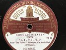 DOUGLAS McLAREN - ‘LI-TI-TI’ 1910 ‘THE FOLLIES’ ORIGINAL CAST ODEON 78