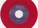 ROCKABILLY 45RPM - JACK LEWIS ON CREST - RARE RED VINYL   EDDIE COCHRAN