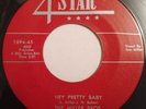 Original the Miller Bros, Hey Pretty Baby 45rpm record, guitar rockabilly RAB