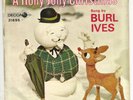CHRISTMAS POP W/ PICTURE SLEEVE- BURL IVES - A HOLLY JOLLY CHRISTMAS   -HEAR